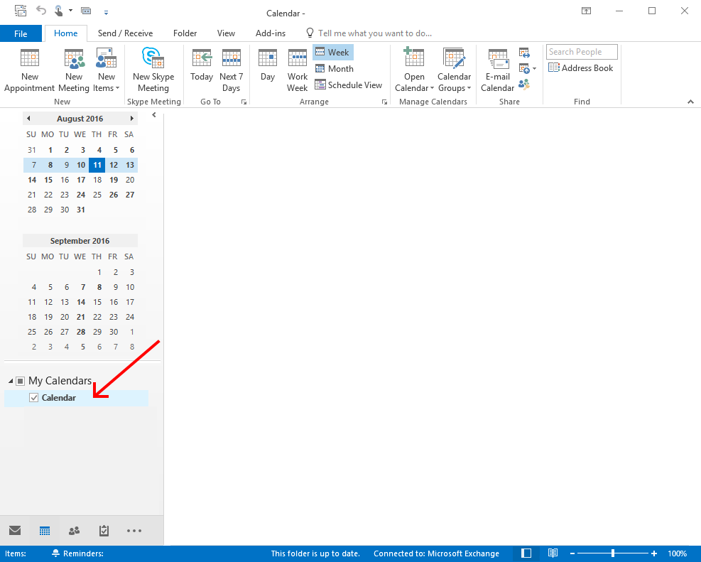 outlook 2016 cannot send calendar invite