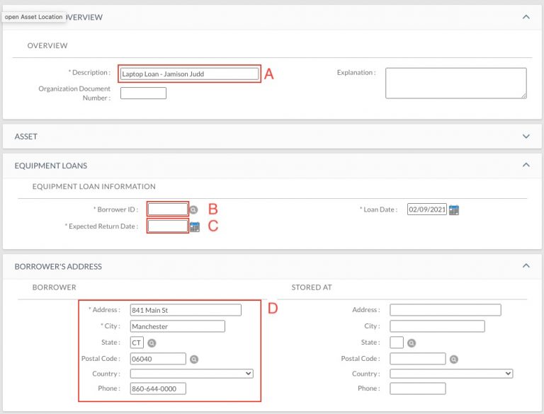 Computer / Equipment Loan Office of Technology
